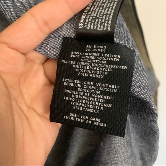 Cole Haan varsity soft olive green suede zip bomber jacket Size Medium - Picture 9 of 9